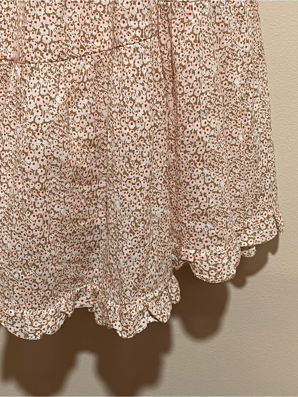 Sundays | Ditsy floral mini babydoll coquette dress Women’s size M ruffle smock - Picture 3 of 9